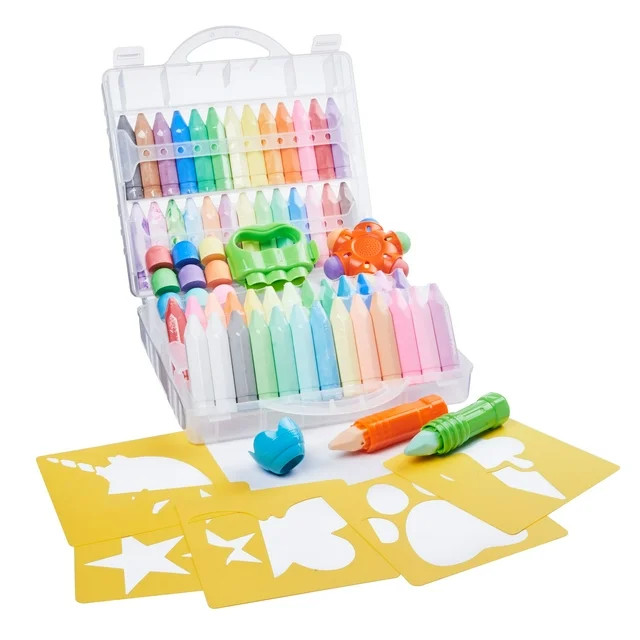 Play Day Ultimate Sidewalk Chalk Play Set, 80 Piece | Walmart (US)