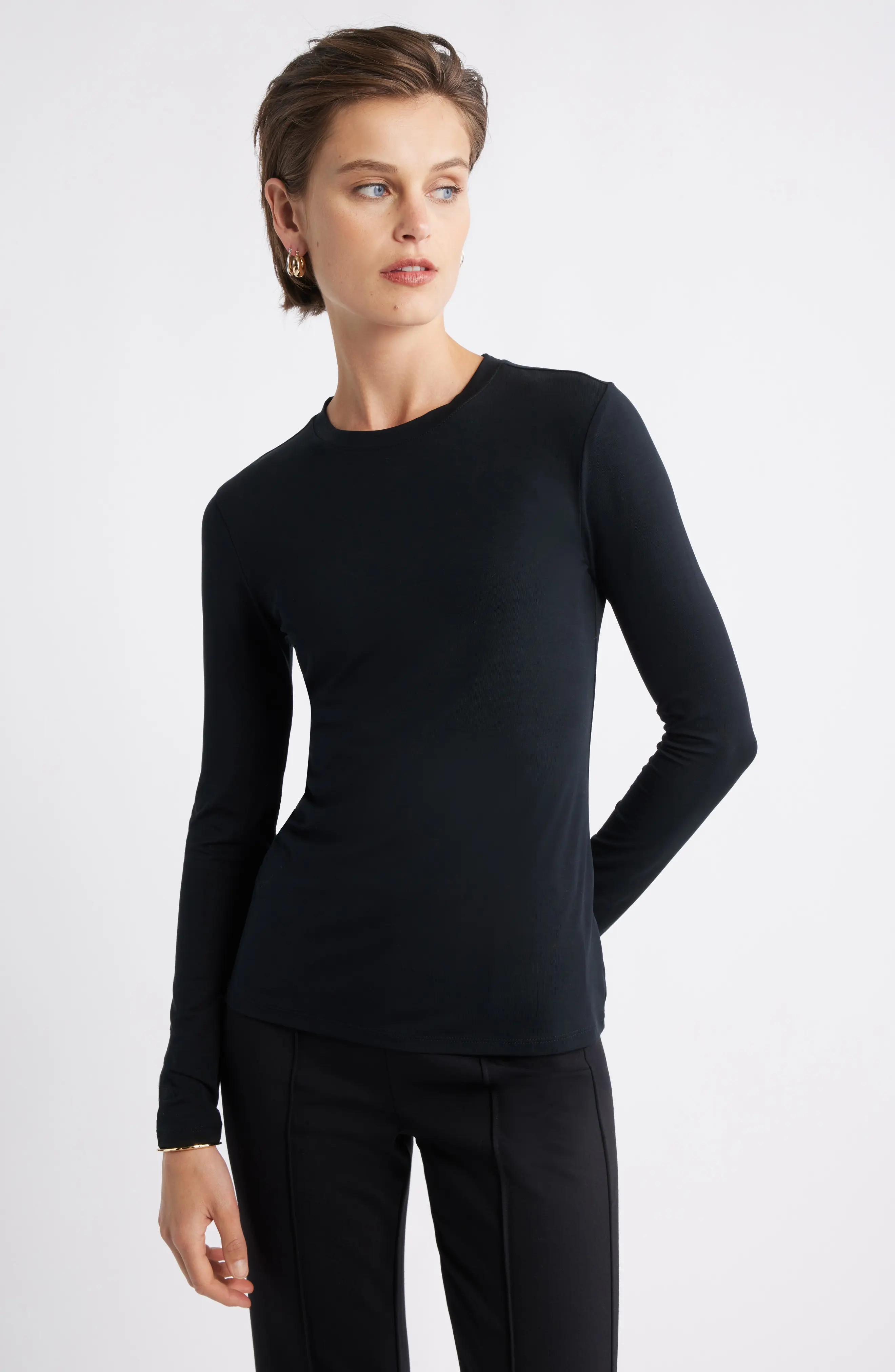Long Sleeve Crewneck T-Shirt (Women) | Nordstrom | Nordstrom