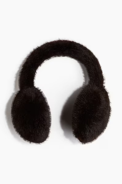 H & M - Fluffy Earmuffs - Brown | H&M (US + CA)