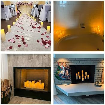 Aignis Flameless LED Candles Battery Operated with 10-Key Remote and Timer, Outdoor Indoor Waterp... | Amazon (US)
