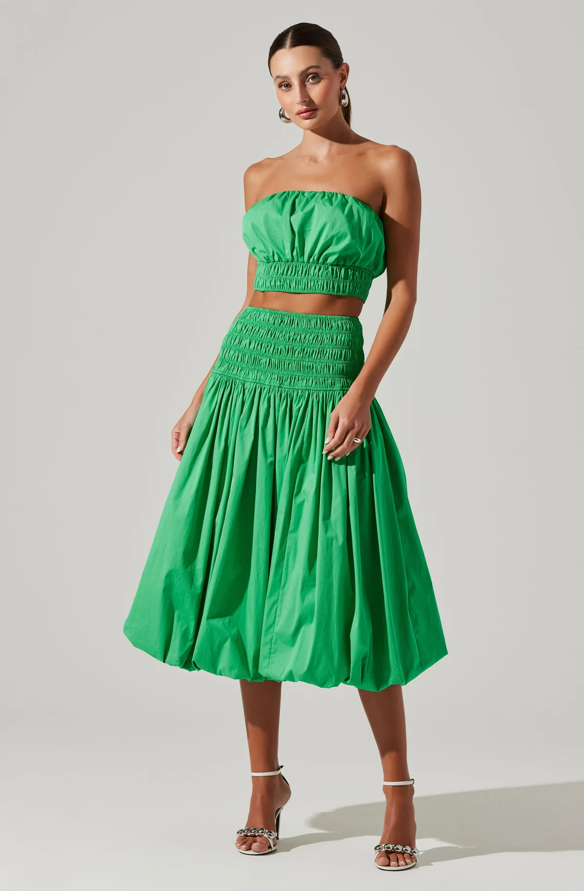 Alani Bubble Hem Midi Skirt | ASTR The Label (US)