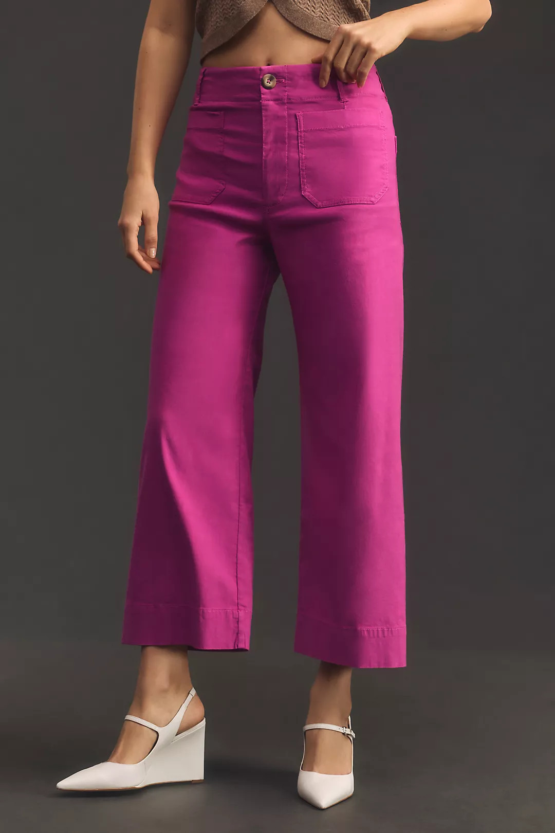 The Colette Cropped Wide-Leg Pants by Maeve | Anthropologie (US)