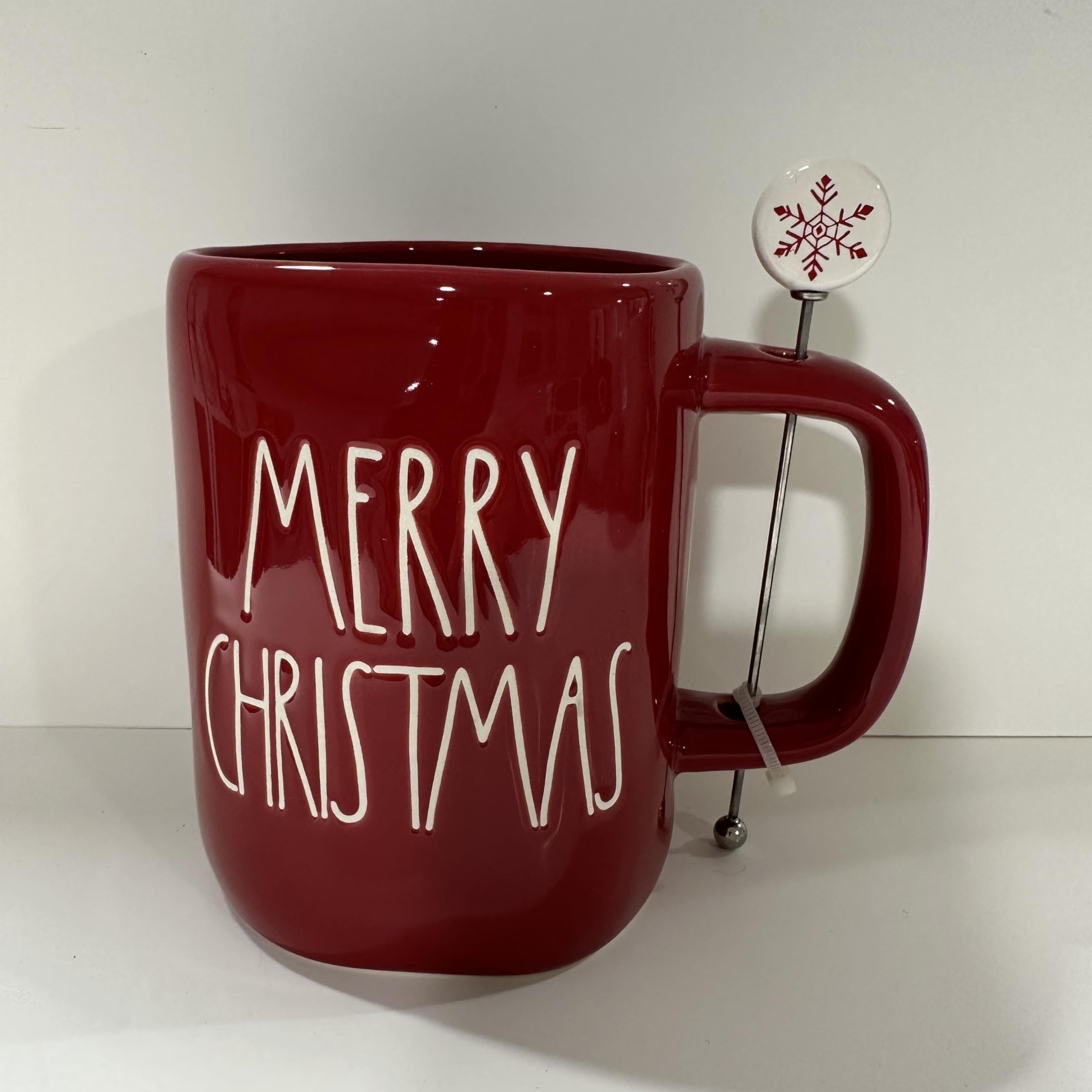 Rae Dunn MERRY CHRISTMAS Mug Christmas themed coffee cup - allside red ceramic | Amazon (US)