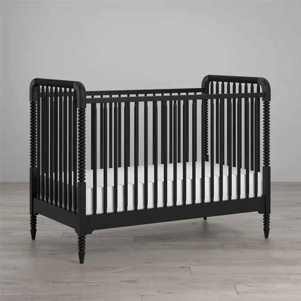 Little Seeds Rowan Valley Linden Crib, Black | Walmart (US)