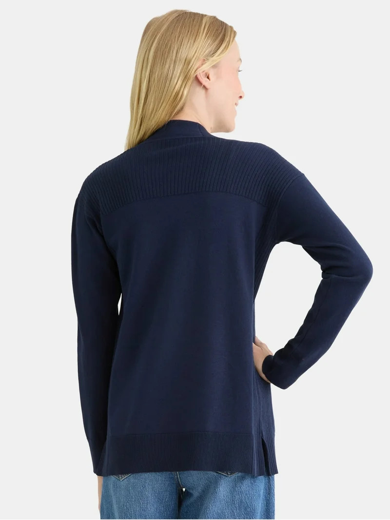 Time and Tru Women's Open Front Cardigan Sweater, Lightweight, Sizes XS-XXXL | Walmart (US)