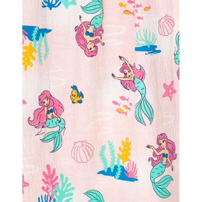 Disney Princess Ariel Little Mermaid Smocked Dress Toddler to Big Kid | Walmart (US)