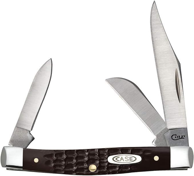CASE XX WR Pocket Knife Brown Synthetic Jigged Small Stockman Item #081 - (6333 SS) - Length Clos... | Amazon (US)