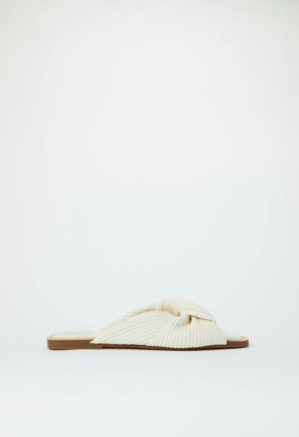 Estelle Flat Slide Sandal | JustFab