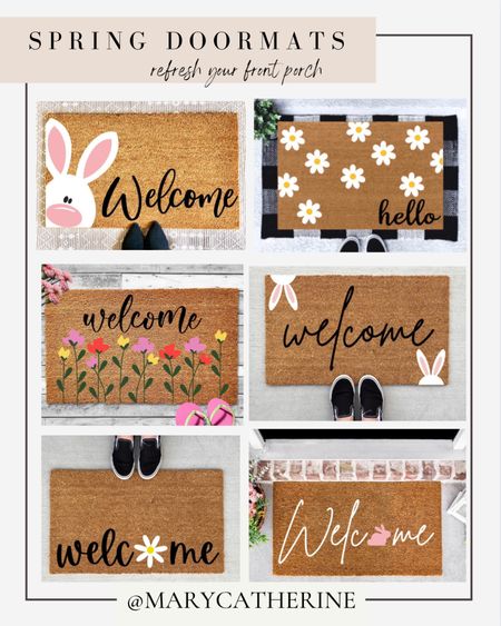 Refresh your front porch with a precious new Spring or Easter doormat🌸🐰

Easter decor
Easter doormat
Spring doormat
Front porch 
Spring cleaning 

#LTKSeasonal #LTKFind #LTKhome