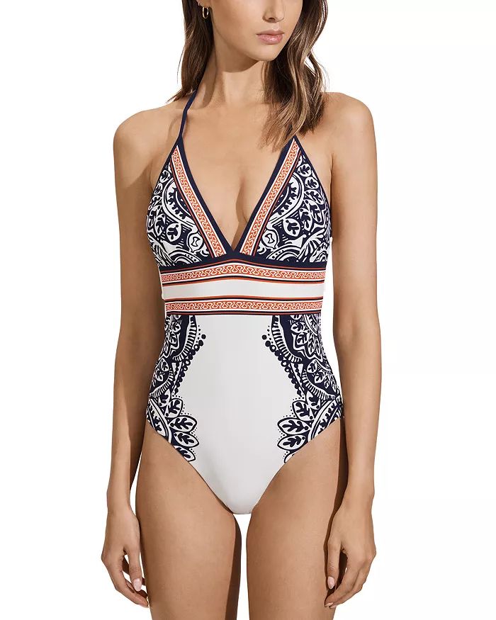 Monica Scarf Print One Piece Swimsuit | Bloomingdale's (US)