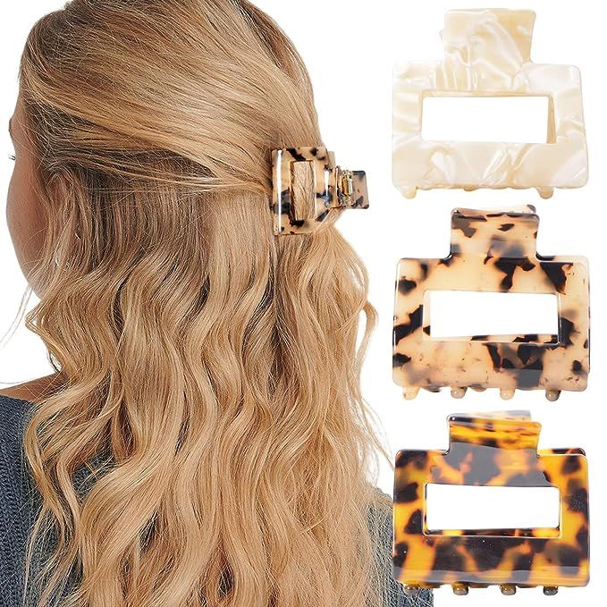 Tortoise Shell Ponytail Cuffs Elastic Hair Band Hair Tie Leopard French Design Hair Band Headwear... | Amazon (US)