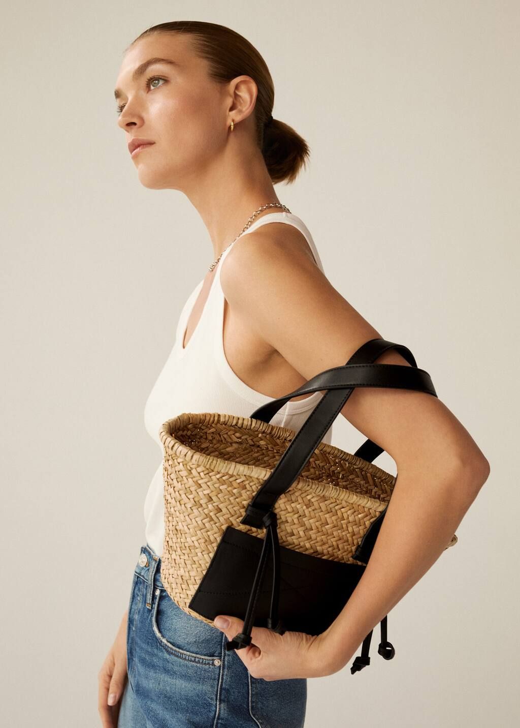 Double strap basket | MANGO (US)