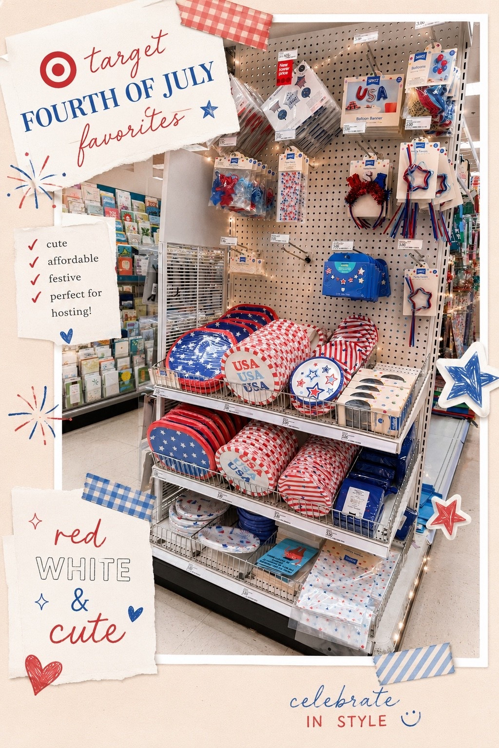 Me personally? I’m behind on the 4th of July decorations😅 so I ran to @Target  today and got everything I needed! 🇺🇸❤️💙 From party decor to hosting essentials, they have the best festive finds at the best prices! Perfect for your BBQ, pool party, or just making your 4th setup extra fun ✨
#TargetFinds #FourthOfJulyDecor #TargetStyle #PatrioticDecor #LTKHome #SummerHosting #RedWhiteAndBlue #TargetRun

#LTKdayinmylife #LTKmomlife #LTKSeasonal