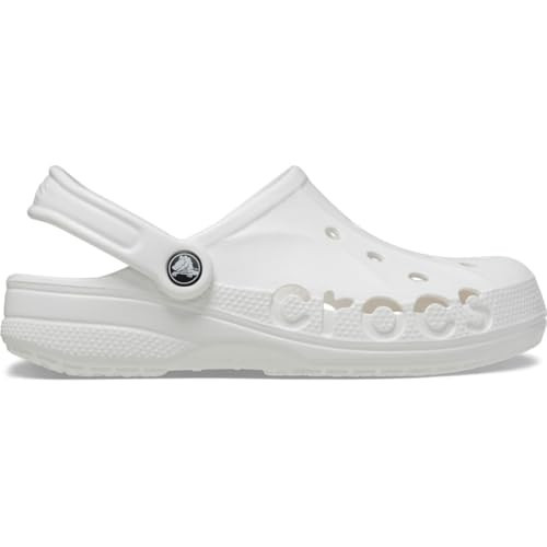 Crocs Unisex Via Clogs White Men 5 Women 7 Medium | Amazon (US)