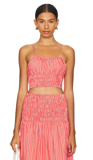 Baia Top in Baratti Stripe Red | Revolve Clothing (Global)