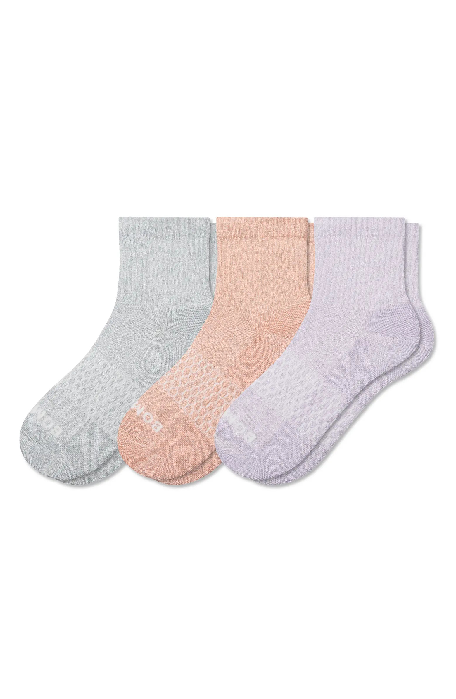 Assorted 3-Pack Mid Ankle Supima® Cotton Blend Socks | Nordstrom