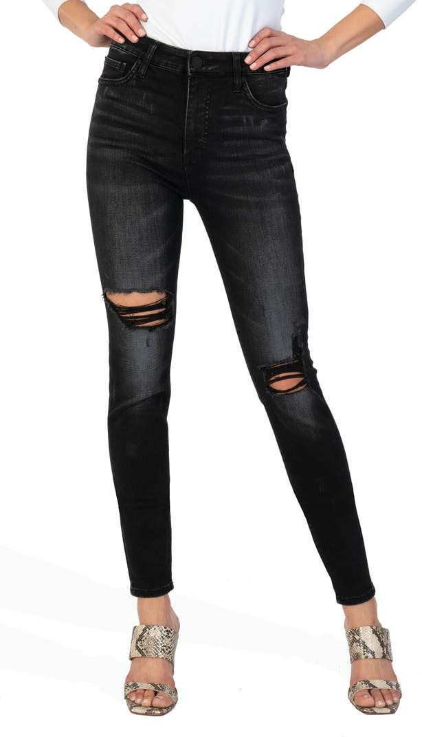 Mia Toothpick Fab Ab Ripped High Waist Skinny Jeans | Nordstrom | Nordstrom