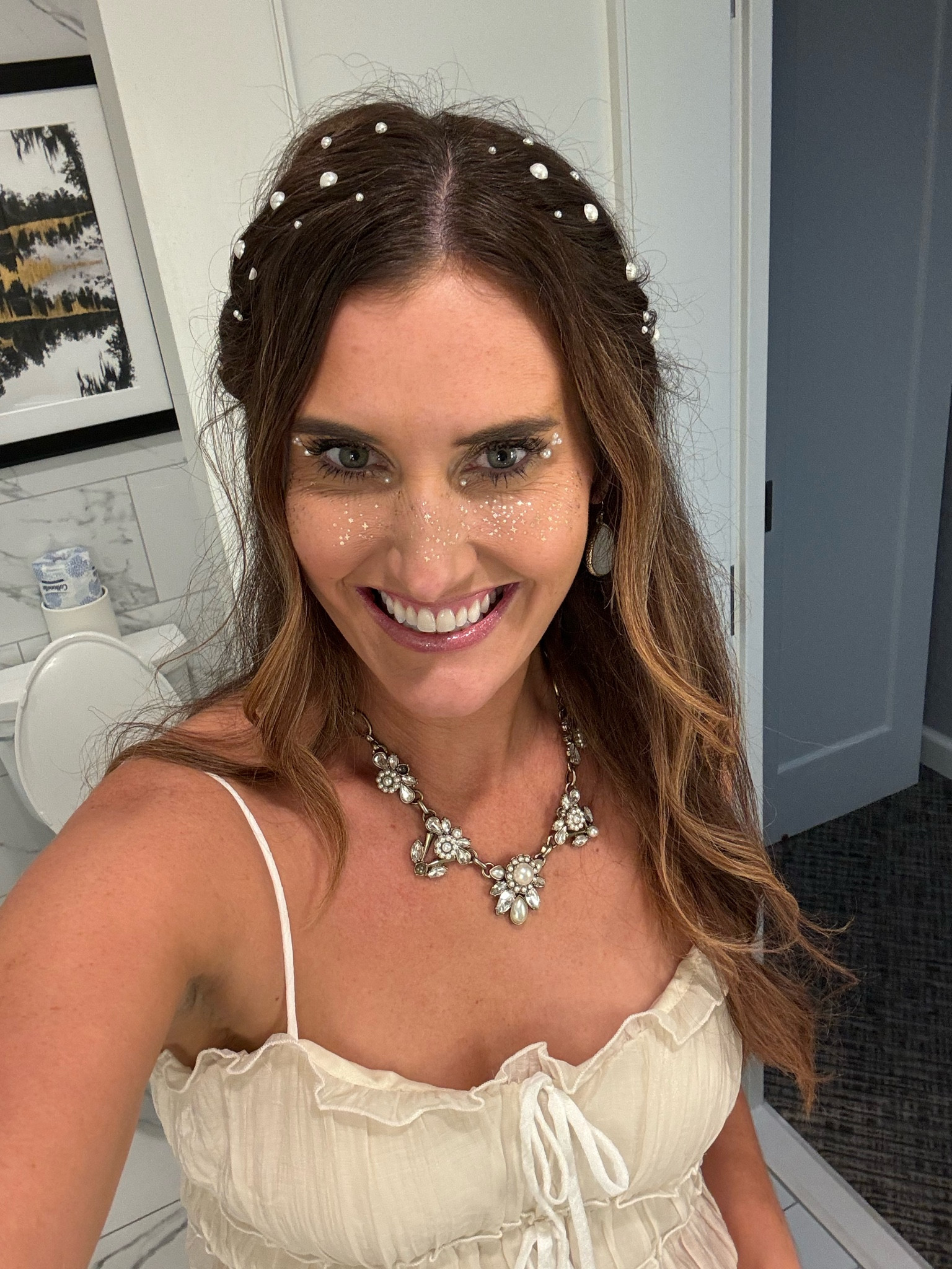 Taylor Swift concert calls for sparkle freckles. I got the gold color and then added my hair gems in after. 

#hairgems #sparklemakeup #sparklefreckles #erastouroutfits

I love these hair pearls and hair gems  for the Taylor swift eras tour or for a fun dress up party. 

Swiftie, Concert, Stadium Bag, country concert, Taylor Swift Concert, Lavender Haze, Concert outfit, Taylor Swift Concert Outfit, Lover Concert, Taylor Swift Eras, Taylor's Version, all to well, starlight, loving him was red, red hearts, heart sunglasses, Taylor Swift Concert, Taylor Swift, Concert Outfit, Eras Tour, Fearless, Era Outfit, Sequin outfits, Sparkle Pants, Sequin dress, Fringe dress, Rose Gold, Gold Accessories, Tour, Show, Music Festival, Travel, Love Story, You Belong With Me
Forever & Always
 #countryconcert #taylorswiftconcert #taylorswiftsweater




#LTKstyletip #LTKunder50 #LTKunder100

Follow my shop @Burnett Bungalow on the @shop.LTK app to shop this post and get my exclusive app-only content!

#liketkit #LTKStyleTip #LTKHoliday #LTKHalloween
@shop.ltk
https://liketk.it/4Vjky

#LTKFindsUnder50 #LTKBeauty #LTKStyleTip