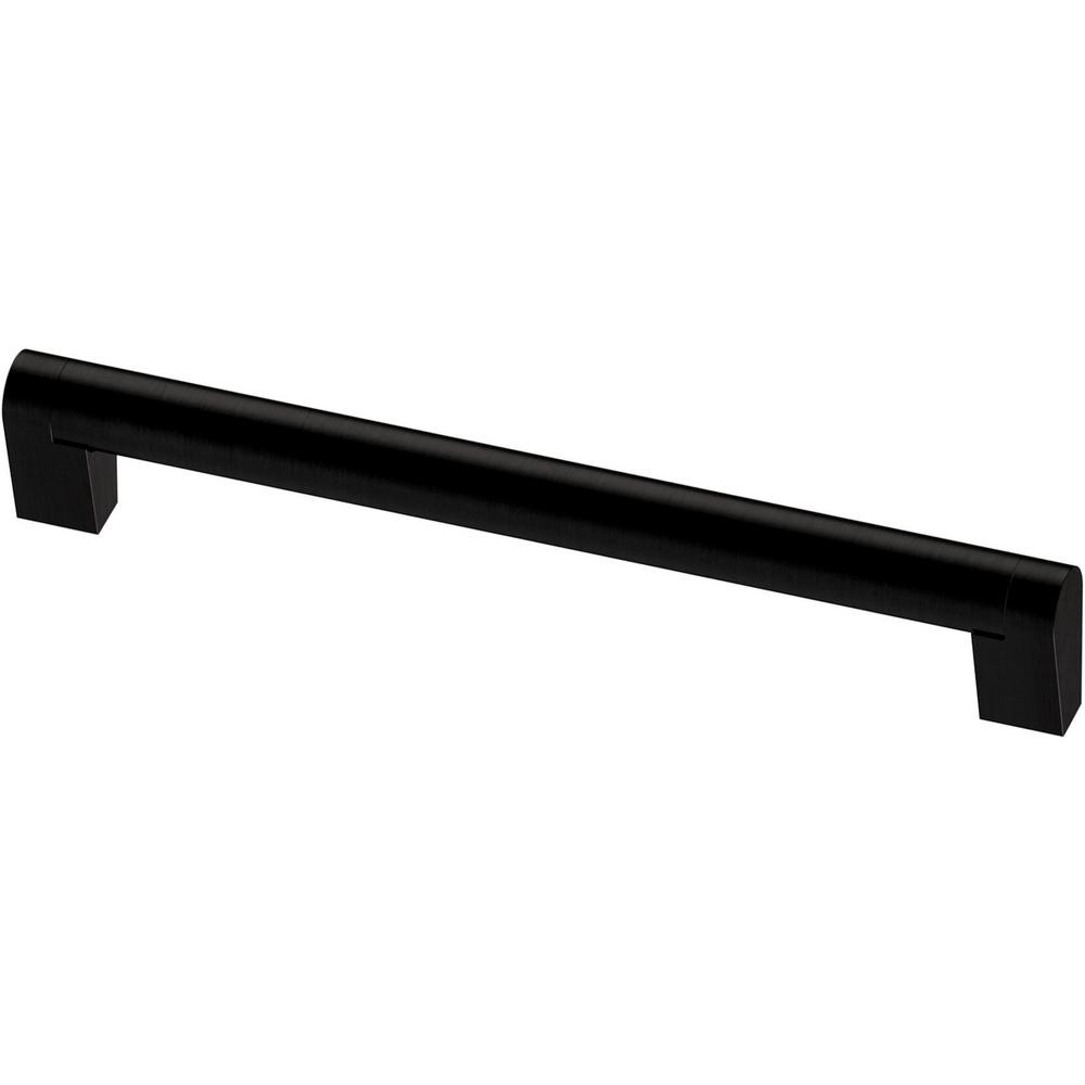 Liberty Stratford Bar 7-9/16 in. (192 mm) Matte Black Cabinet Pull | The Home Depot