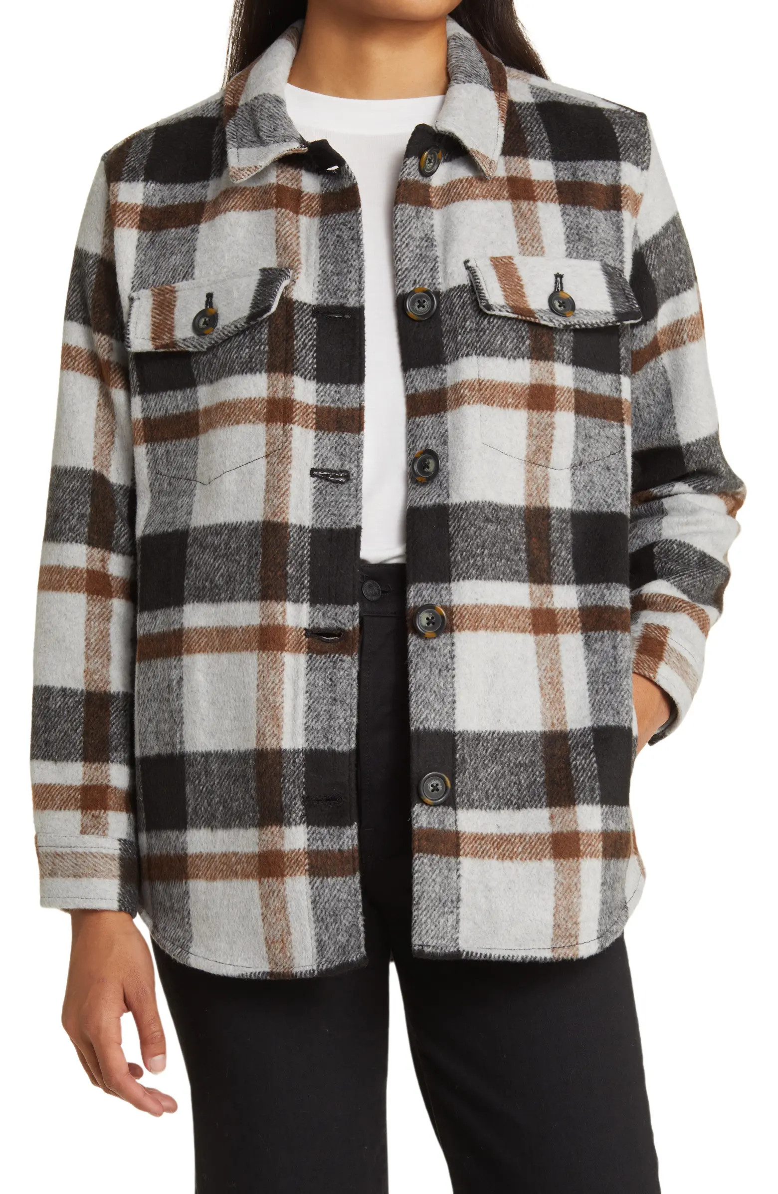 Plaid Shirt Jacket | Nordstrom