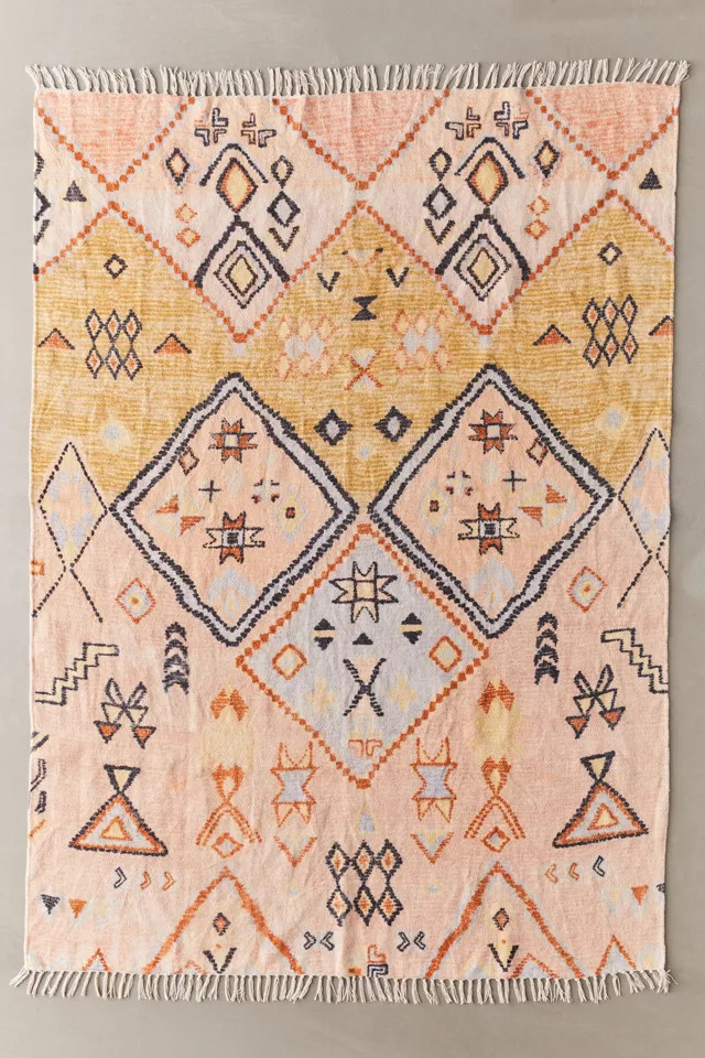 Aziza Printed Chenille Rug | Urban Outfitters (US and RoW)