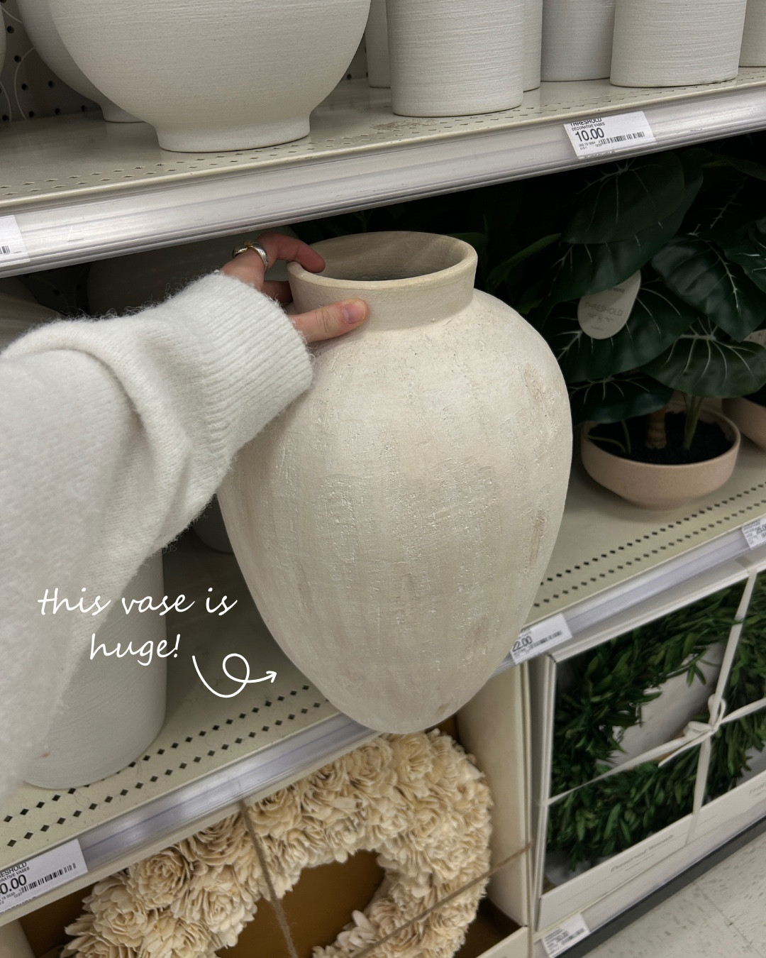 Target find, this vase is huge!! 

#LTKFindsUnder50 #LTKHome