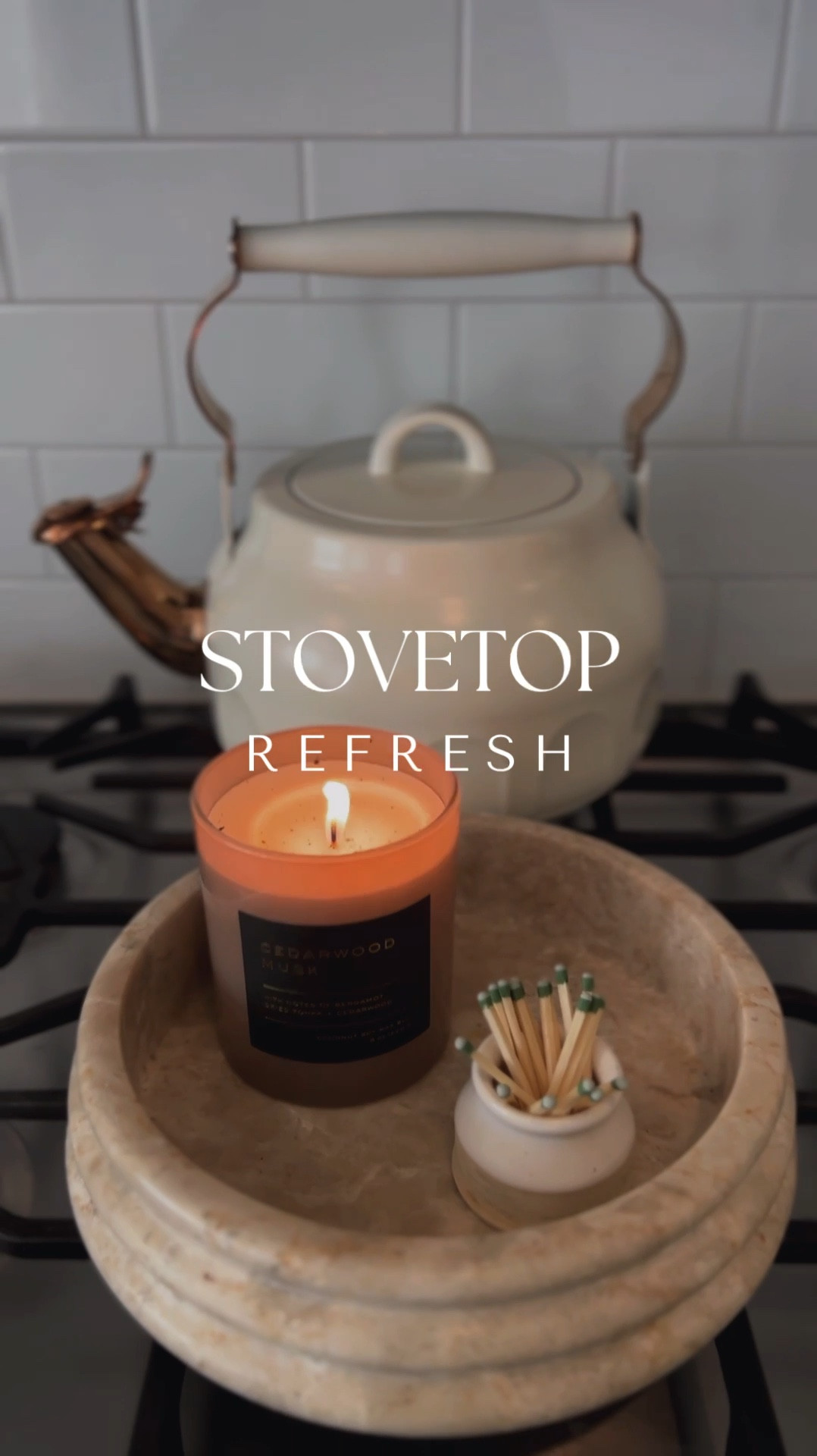 Prepping for fall with a new candle and teapot 🫖 

#falldecor #homedecor 

#LTKHome #LTKSeasonal #LTKStyleTip