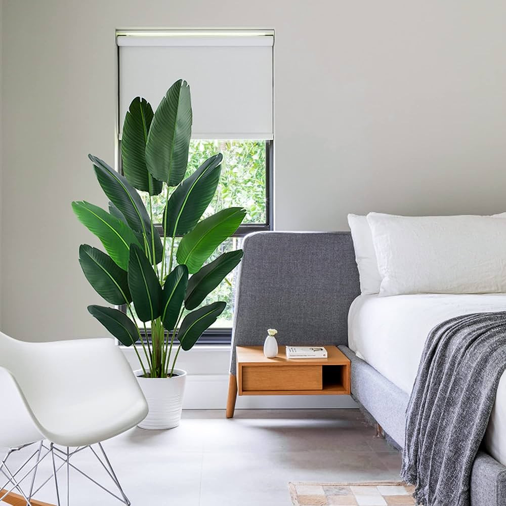 Yepdin Artificial Bird of Paradise Plant 6 Ft Tall Fake Banana Leaf Plant for Indoors and Outdoor... | Amazon (US)