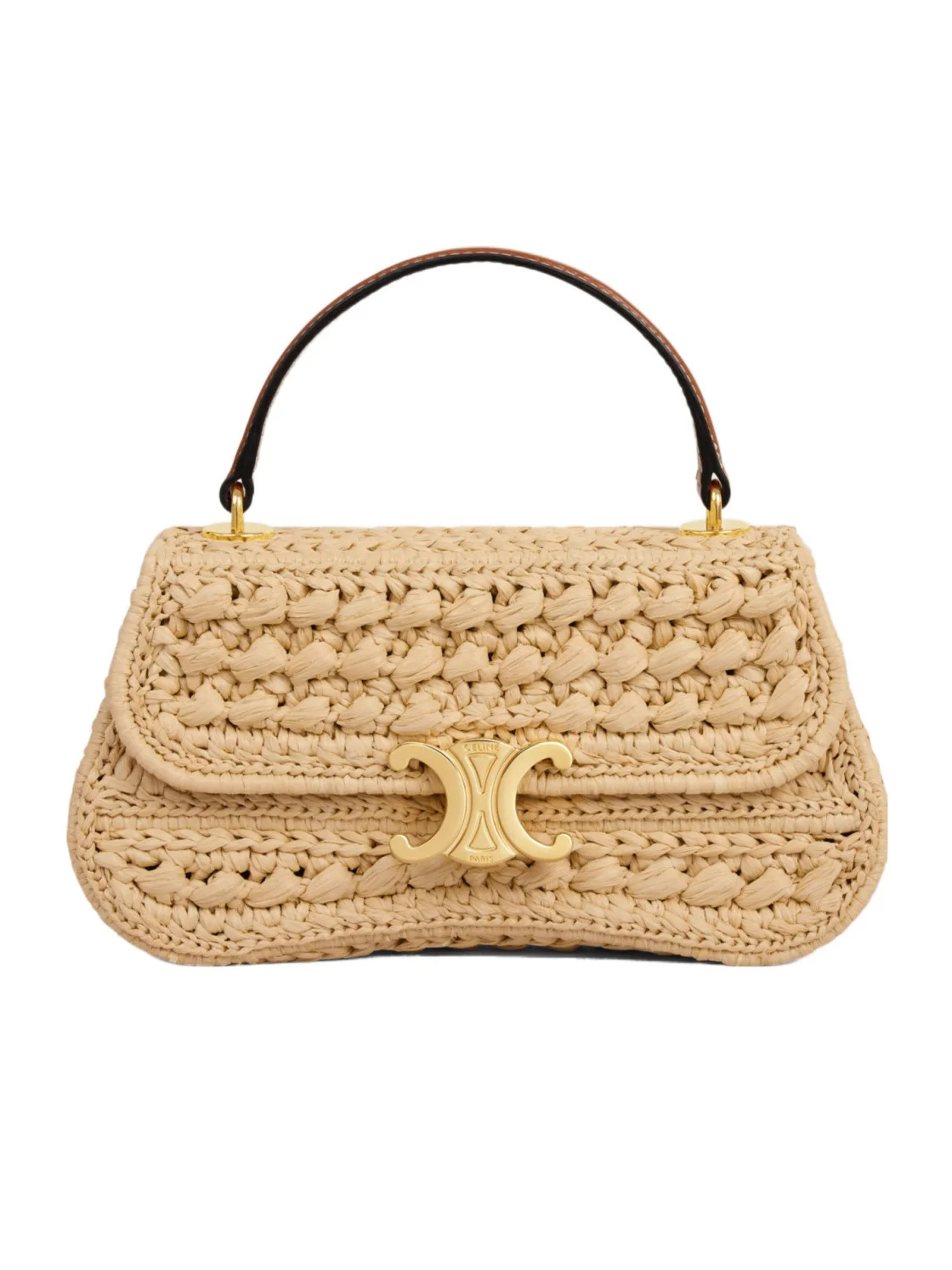 TEEN CELINE LOLA IN RAFFIA EFFECT TEXTILE | Senser US