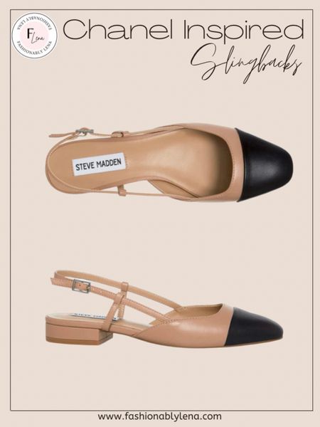 Chanel Inspired Slingbacks, Chanel flats, two tone flats, Steve Madden flats. These Slingbacks are almost identical to the Chanel ones. You can wear them during the day and night. Very classy and chic.

#LTKshoecrush #LTKunder100 #LTKSeasonal