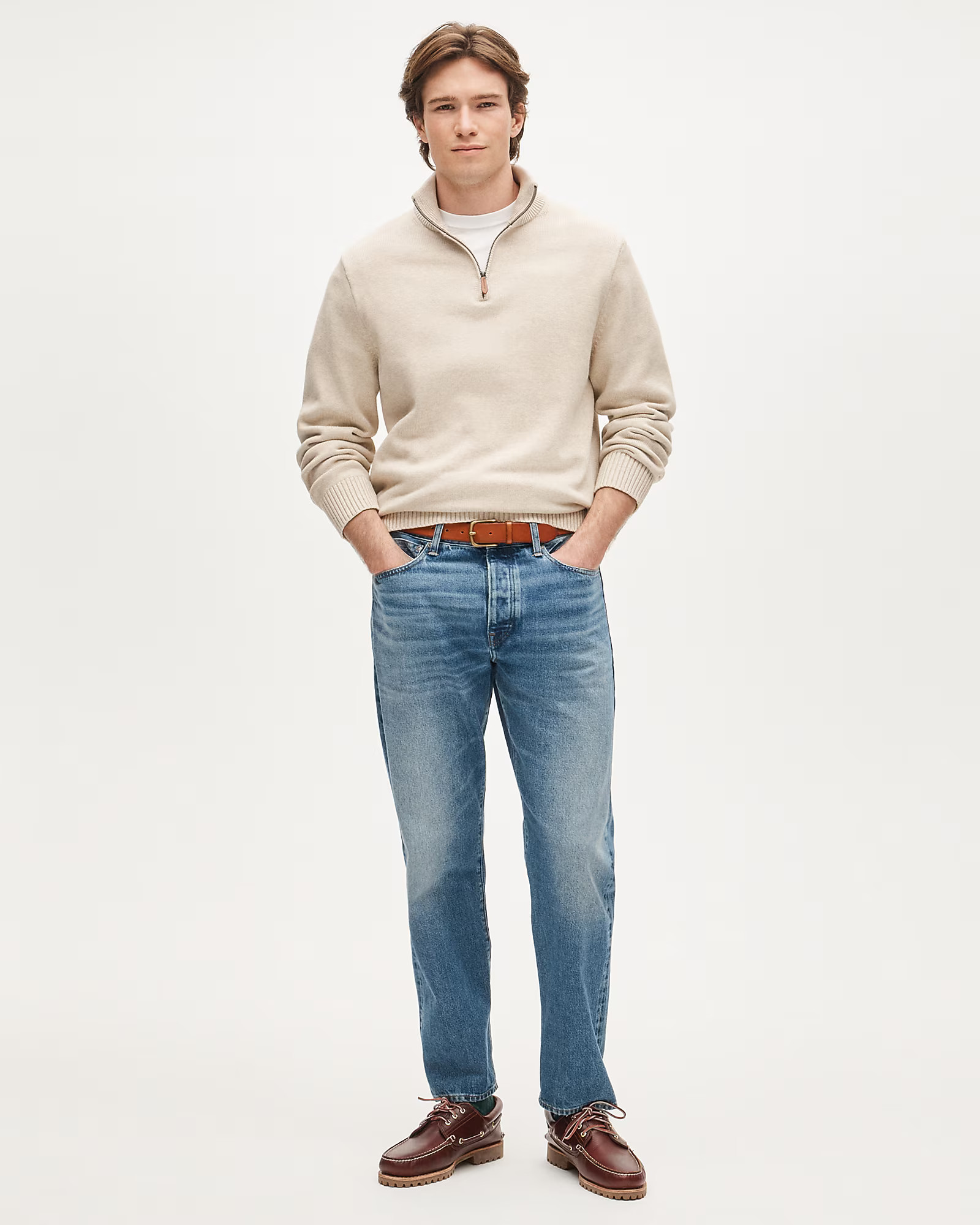Heritage cotton half-zip sweater | J. Crew US