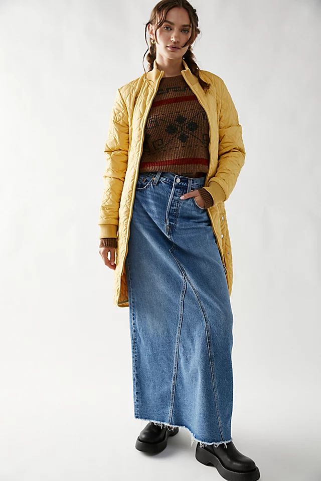 Levi's Iconic Long Skirt | Free People (Global - UK&FR Excluded)