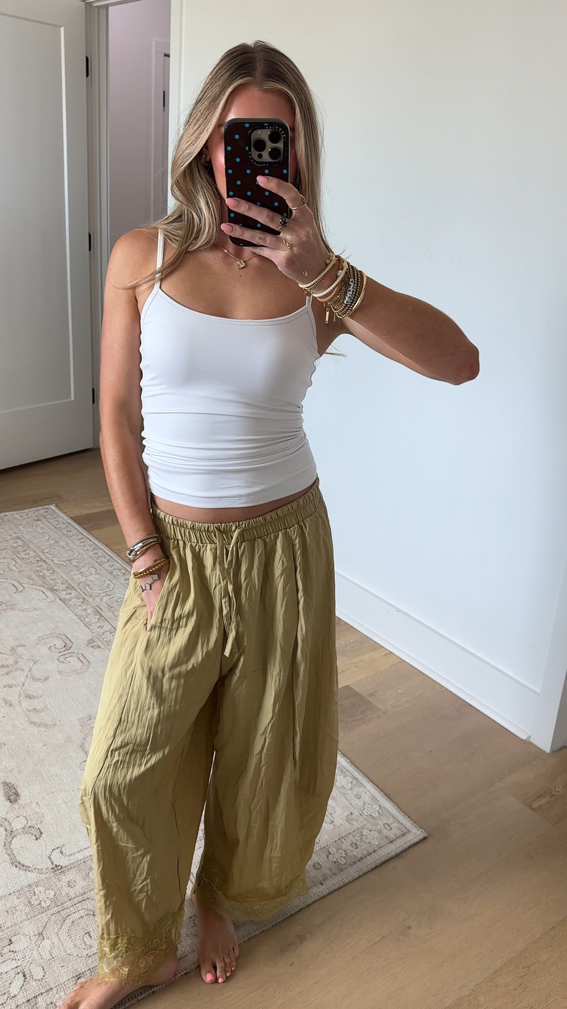 Amazon size small PUWEI Women's Cropped Lace-Hem Pants High Waisted Drawstring Wide Leg Pants Casual Lightweight Trousers with Pockets

#LTKootd #LTKSeasonal #LTKSaleAlert