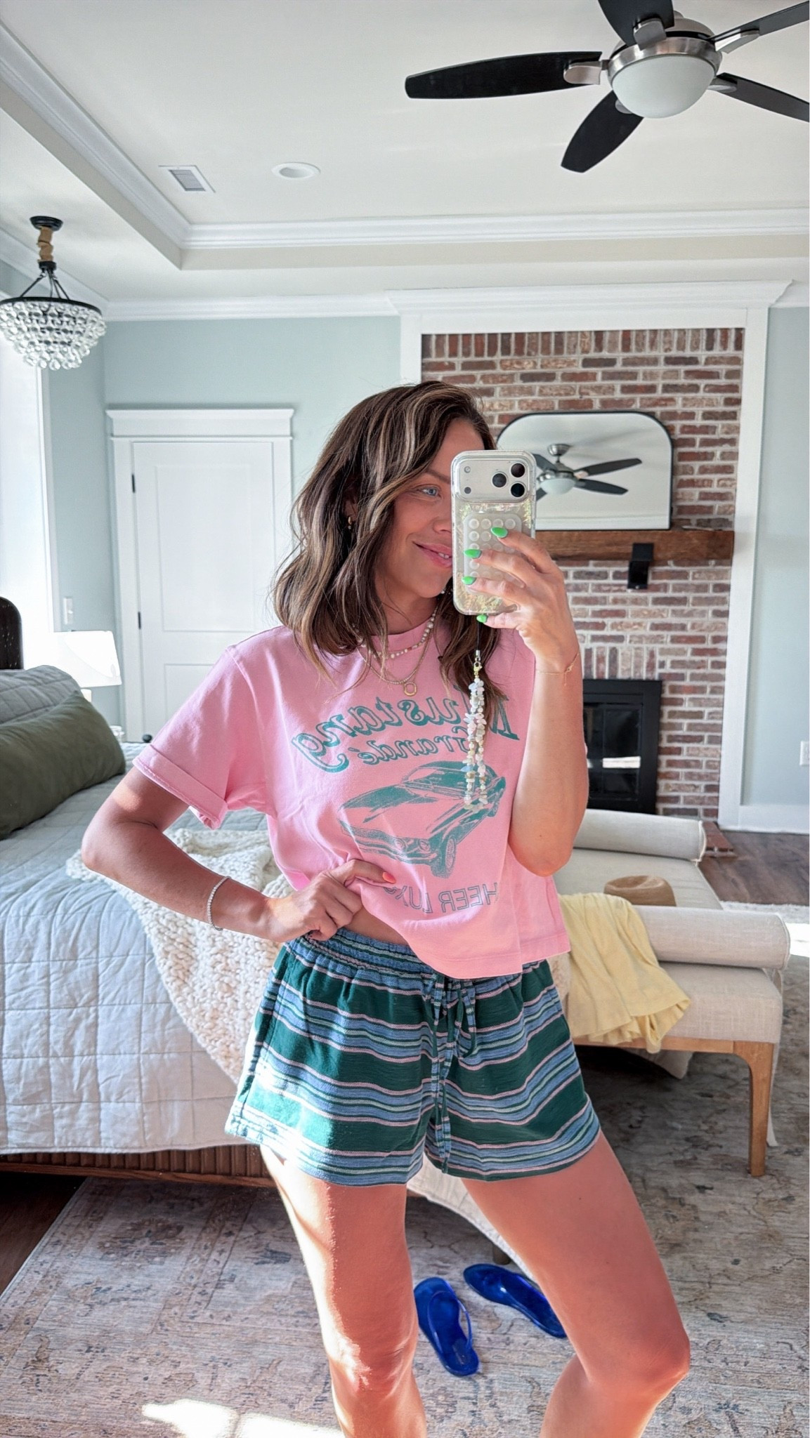 @americaneagle summer 🆕 arrivals! The cutest denim shorts that are busy mom friendly. In sizes xs/0! #AEPartner #AEJeans

#LTKSaleAlert #LTKootd #LTKmomlife