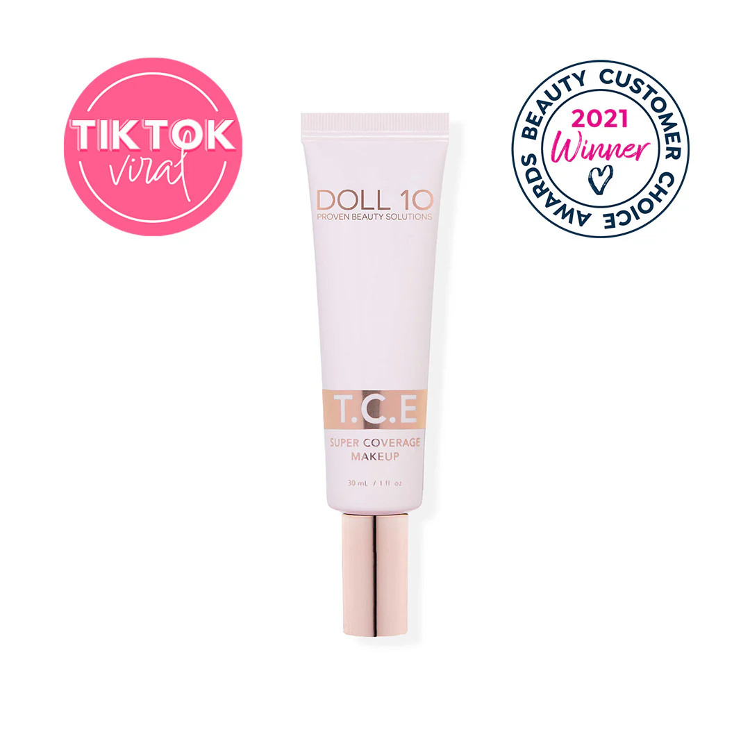 T.C.E Super Coverage Serum Makeup | Doll 10 Beauty
