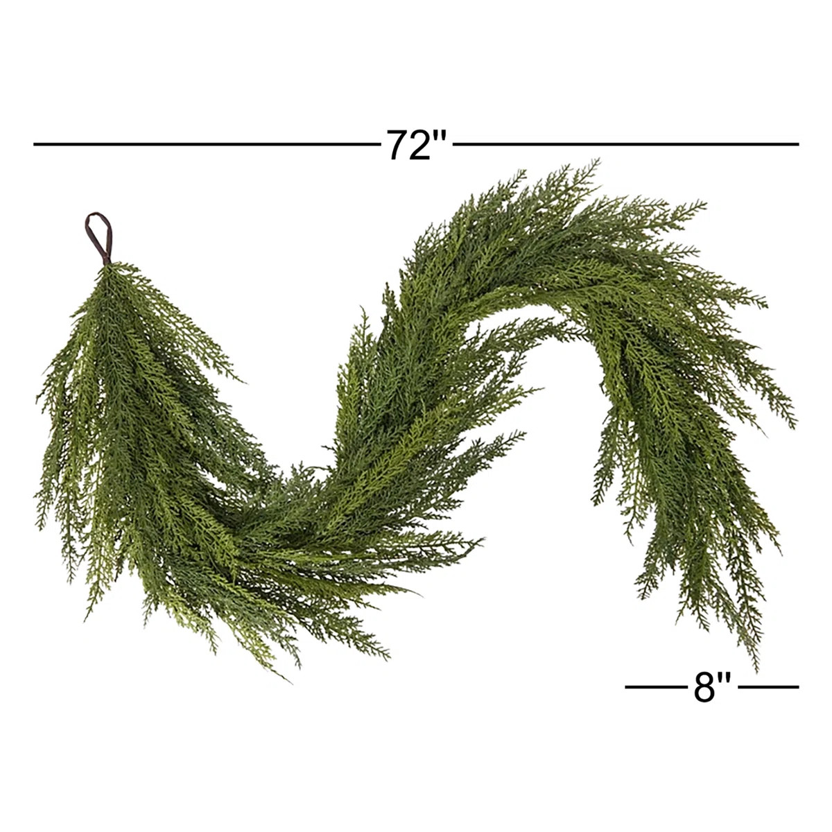 72" Green Deluxe Cedar Garland | Wayfair North America