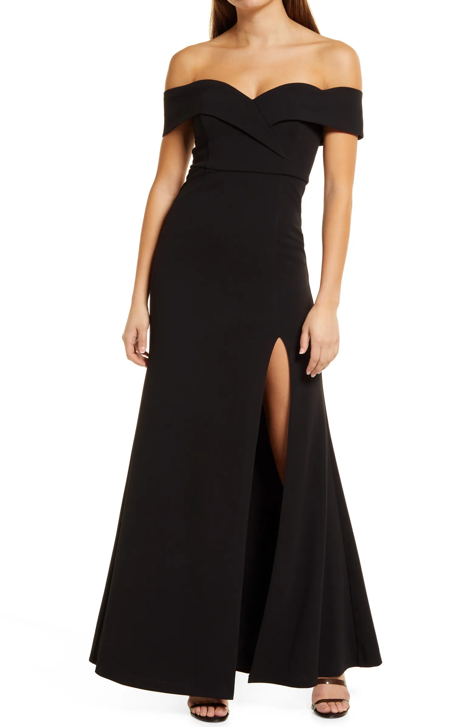 Song of Love Off the Shoulder Knit Gown | Nordstrom