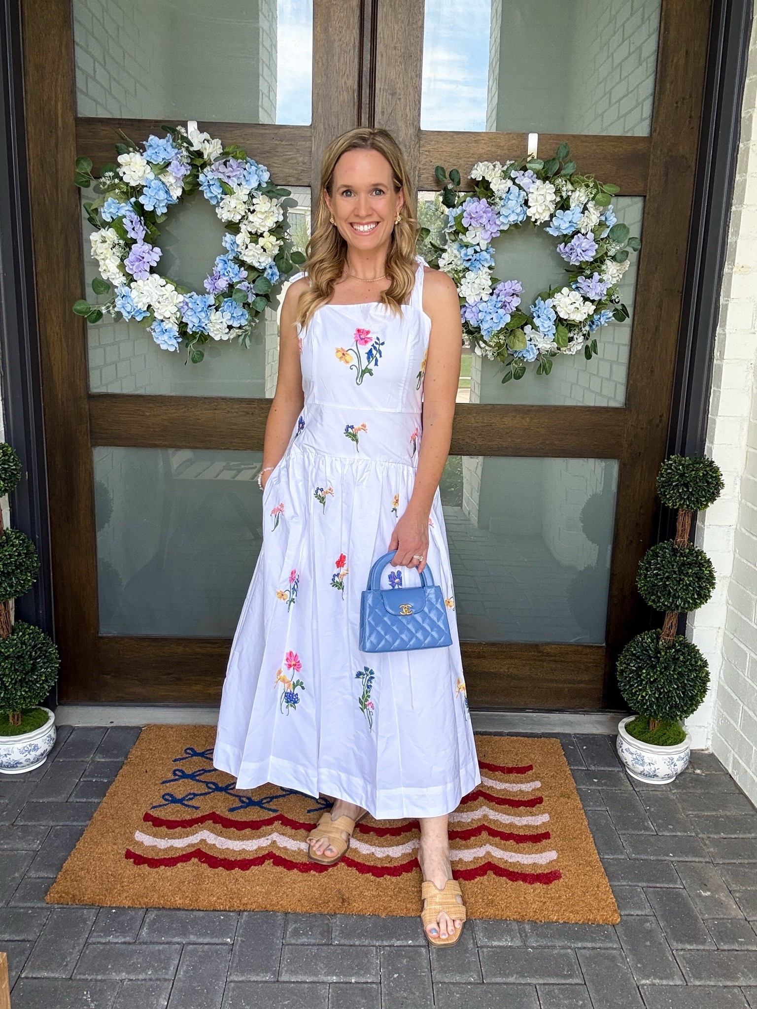 White floral embroidery dress

#LTKootd #LTKPetite