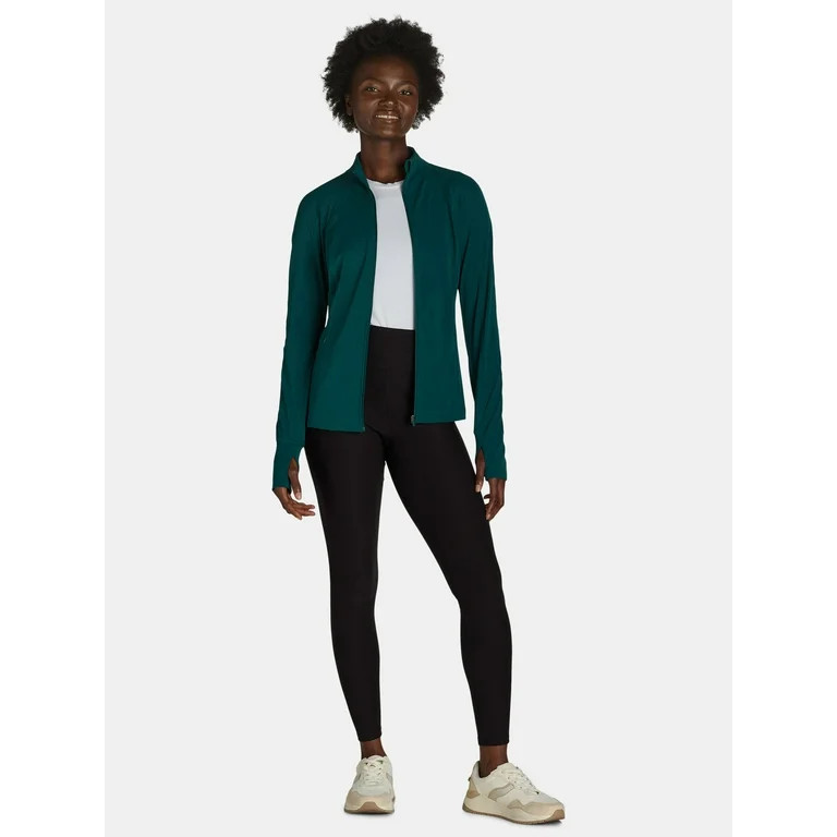 Avia Women's and Women's Plus SoftSculpt Zip-Up Jacket, Sizes XS-4X | Walmart (US)