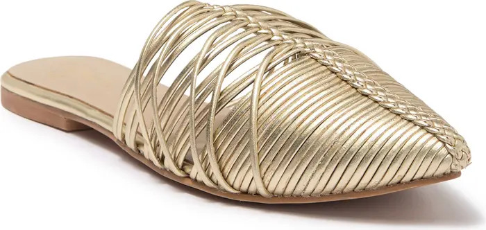 42 Gold Metallic Leather Mule | Nordstromrack | Nordstrom Rack