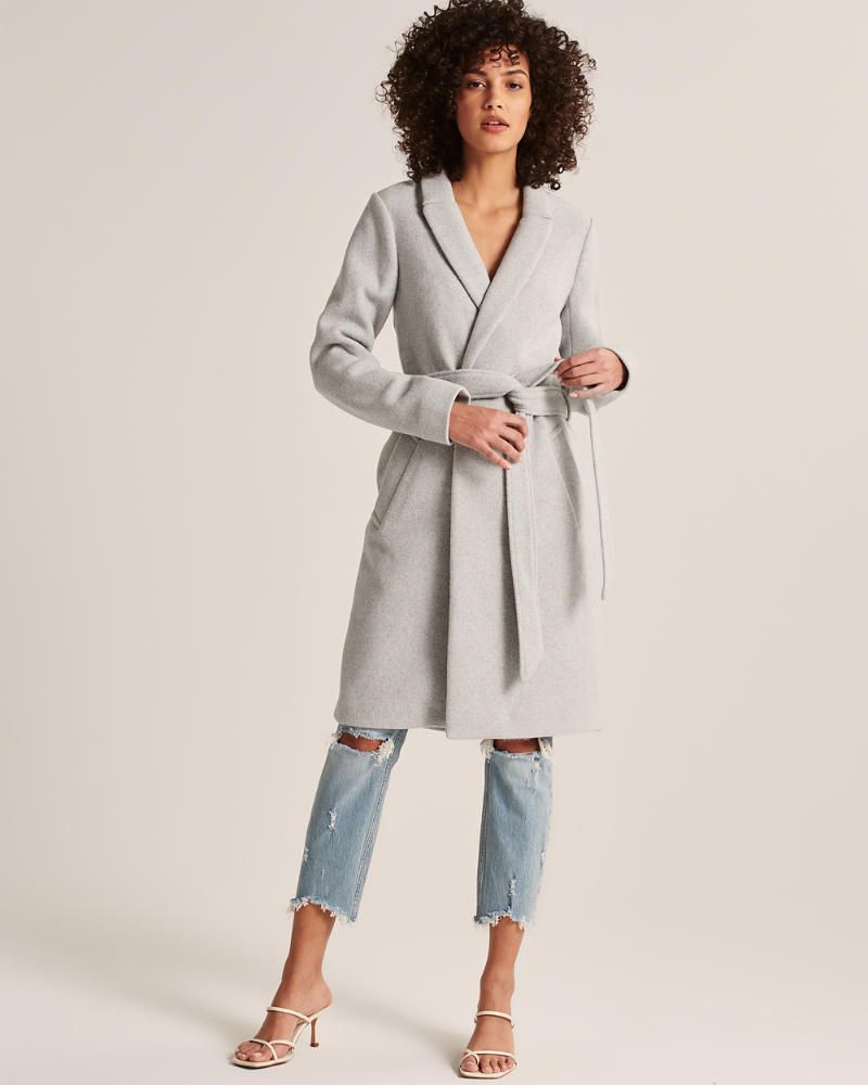 Wool-Blend Dad Coat | Abercrombie & Fitch US & UK