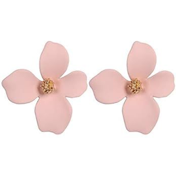 Boho Stud Earrings for Women - Chic Flower Statement Earrings with Gold Flower Bud, Great for Sis... | Amazon (US)