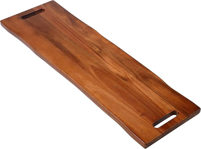 BIRDROCK HOME 36" Acacia Wooden Cheese Serving Board with Handles - Extra Long - Party Charcuteri... | Amazon (US)