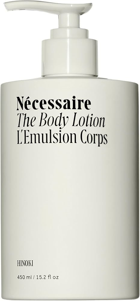 Nécessaire The Body Lotion with Pump – Hinoki Scented Body Moisturizer with Peptides, Niacinam... | Amazon (US)