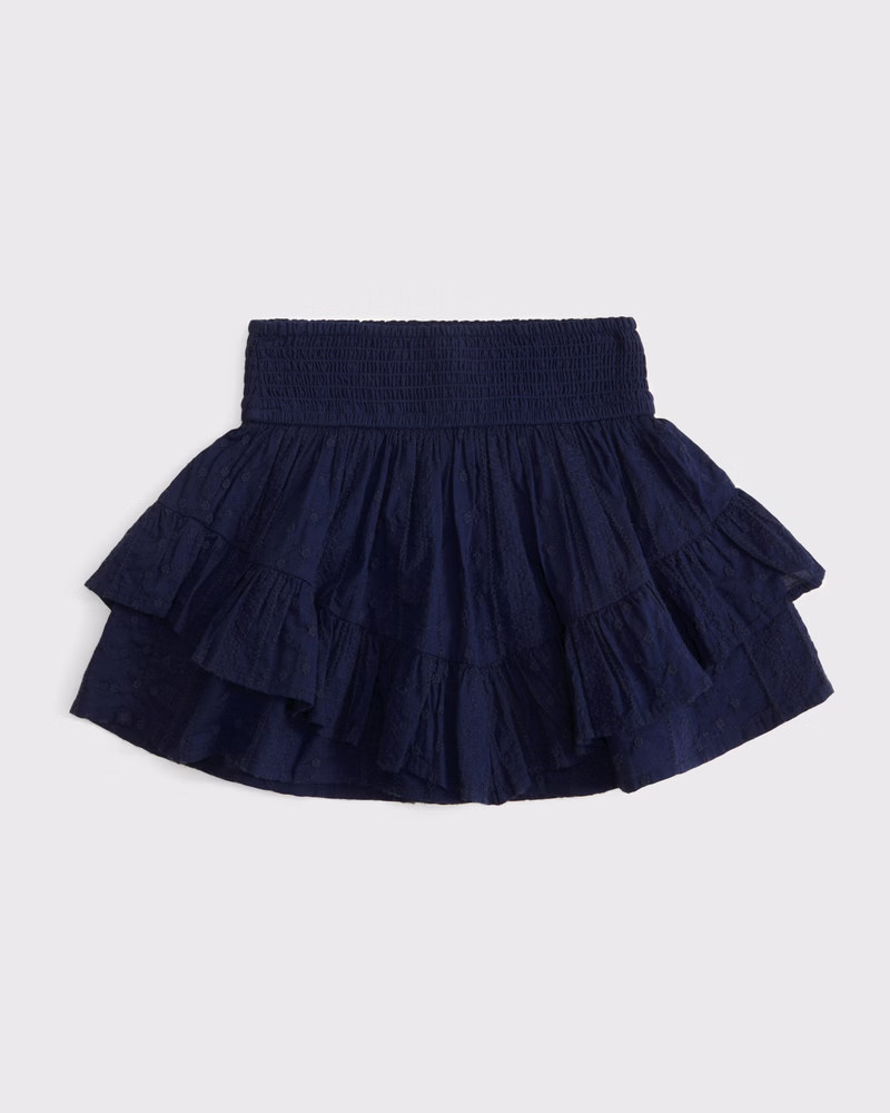 girls tiered gauzy mini skort | girls bottoms | Abercrombie.com | Abercrombie & Fitch (US)