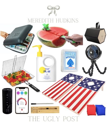 slim portable cooler, portable fan for stroller, beach essentials, pool essentials, cornhole boards, electric meat thermometer, grill accessories, 4th of july, watermelon cutter, waterproof playing cards, sunglass holder organizer, travel essentials, supergoop sunscreen

#LTKsalealert #LTKSeasonal #LTKunder50