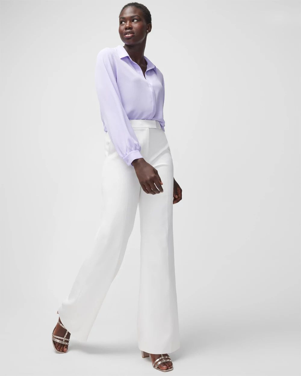 WHBM® Curvy Luna Wide Leg Trouser | White House Black Market