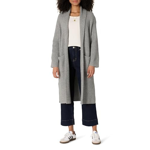 Amazon Essentials Womens Oversized-Fit Cotton Blend Heavyweight Texture Stitch Long Cardigan Swea... | Amazon (US)