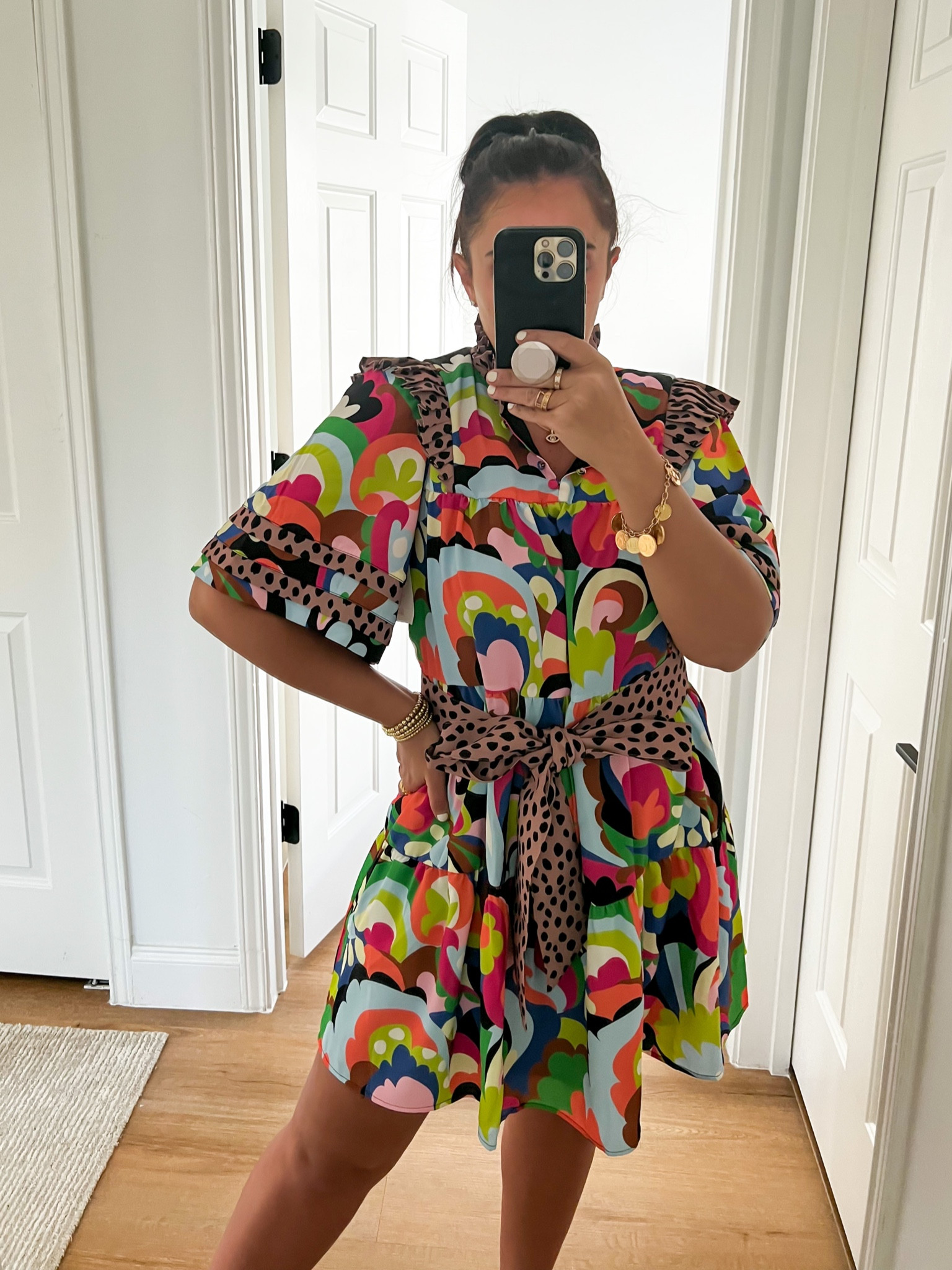 Red Dress Maisie Paint The Town Dress wearing size small