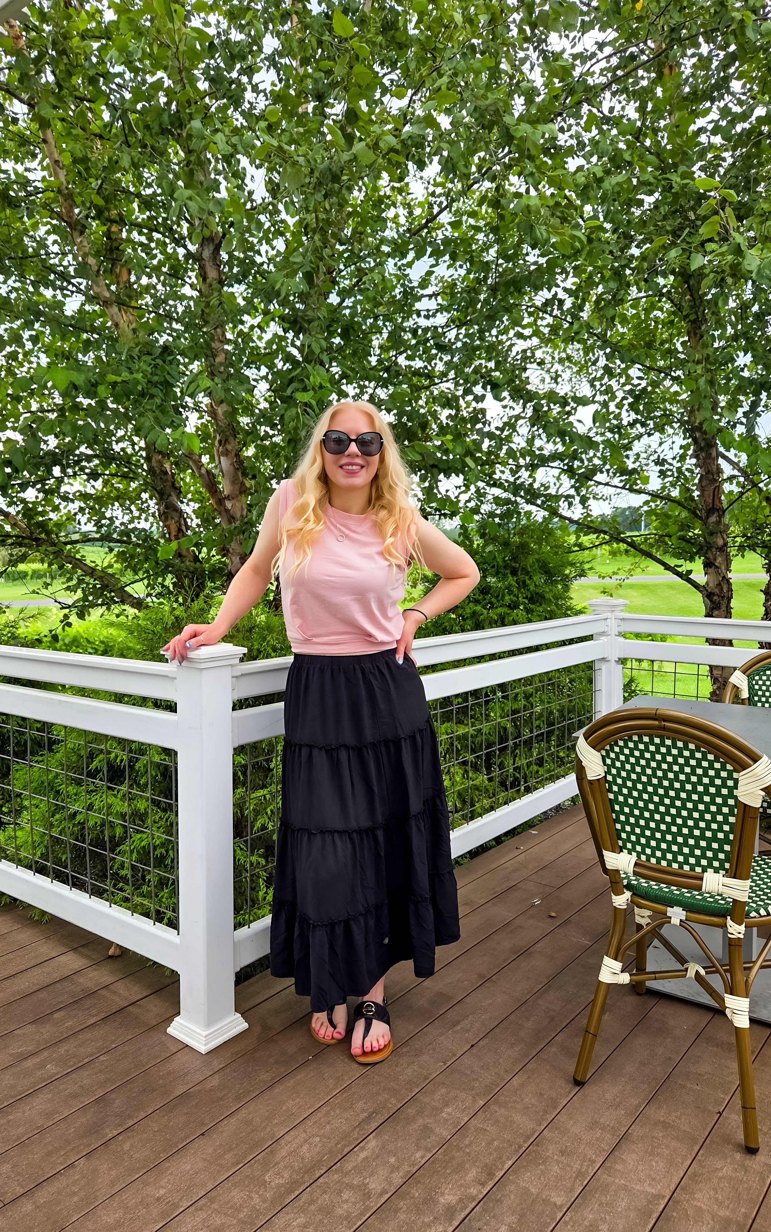 I love wearing long skirts with cute cropped tops! This is such a great outfit for summer. 

#LTKParties #LTKFindsUnder50 #LTKStyleTip